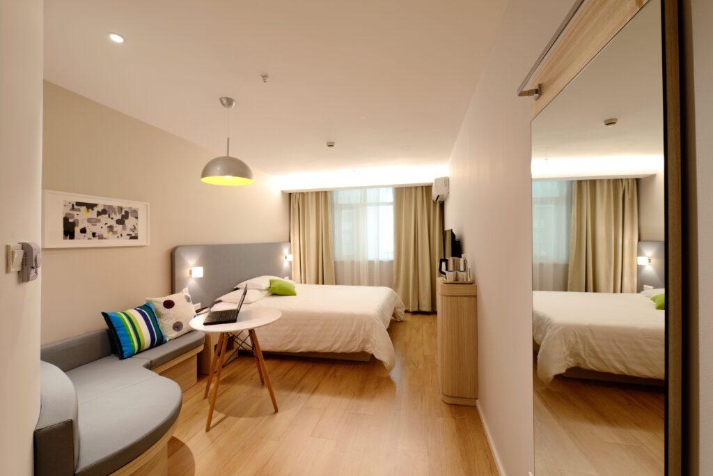 hotel room luxury vinyl flooring
